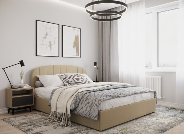 Двуспальная кровать Moon Family 1262 / MF012211