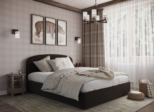 Двуспальная кровать Moon Family 1262 / MF012242