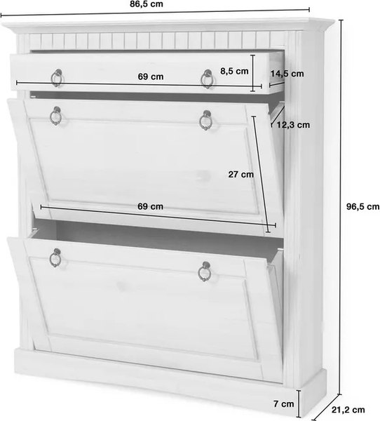 Тумба для обуви Dipriz Неаполь / Д.7111-02