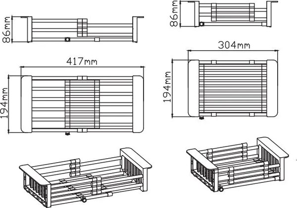 Коландер для мойки Diadonna Д01A
