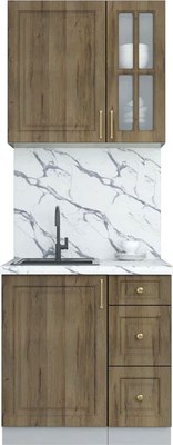 Кухонный гарнитур Интерлиния Мила Шато 0.8А - фото