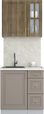 Кухонный гарнитур Интерлиния Мила Шато 0.8А - фото