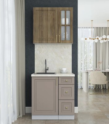 Кухонный гарнитур Интерлиния Мила Шато 0.8А