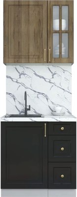 Кухонный гарнитур Интерлиния Мила Шато 0.8А - фото