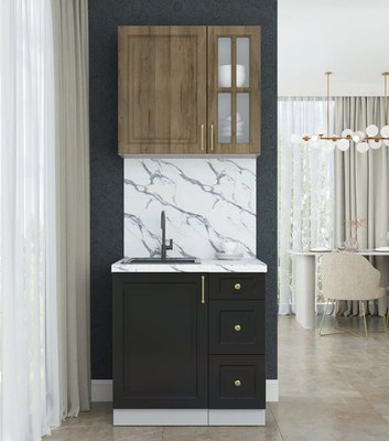 Кухонный гарнитур Интерлиния Мила Шато 0.8А