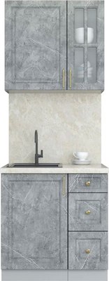 Кухонный гарнитур Интерлиния Мила Шато 0.8А - фото
