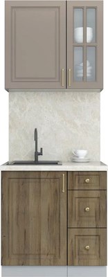 Кухонный гарнитур Интерлиния Мила Шато 0.8А - фото