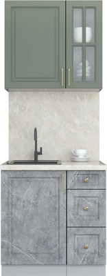 Кухонный гарнитур Интерлиния Мила Шато 0.8А - фото