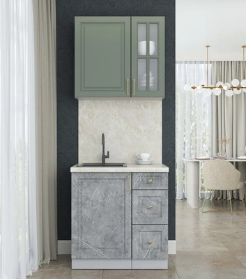 Кухонный гарнитур Интерлиния Мила Шато 0.8А