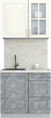 Кухонный гарнитур Интерлиния Мила Шато 0.9А - фото