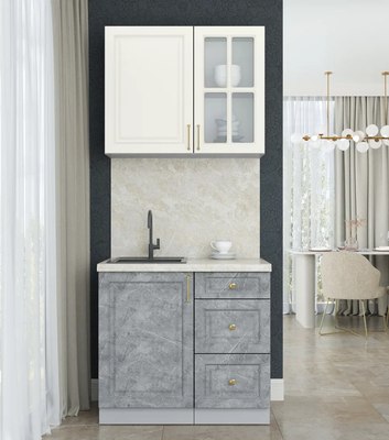 Кухонный гарнитур Интерлиния Мила Шато 0.9А