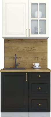 Кухонный гарнитур Интерлиния Мила Шато 0.9А - фото