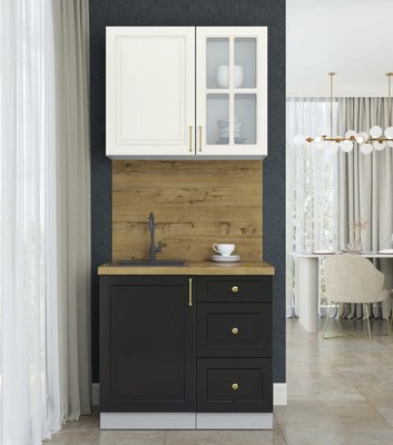 Кухонный гарнитур Интерлиния Мила Шато 0.9А