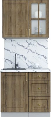 Кухонный гарнитур Интерлиния Мила Шато 0.9А - фото