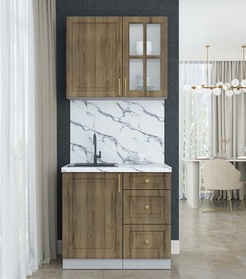 Кухонный гарнитур Интерлиния Мила Шато 0.9А