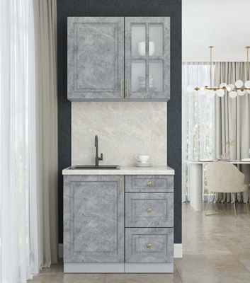 Кухонный гарнитур Интерлиния Мила Шато 0.9А