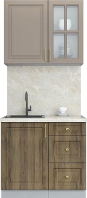 Кухонный гарнитур Интерлиния Мила Шато 0.9А - фото