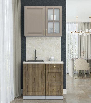 Кухонный гарнитур Интерлиния Мила Шато 0.9А