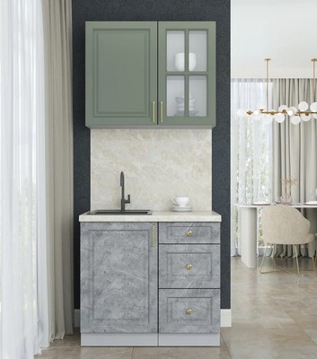 Кухонный гарнитур Интерлиния Мила Шато 0.9А