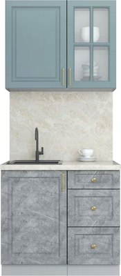 Кухонный гарнитур Интерлиния Мила Шато 0.9А - фото