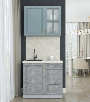 Кухонный гарнитур Интерлиния Мила Шато 0.9А