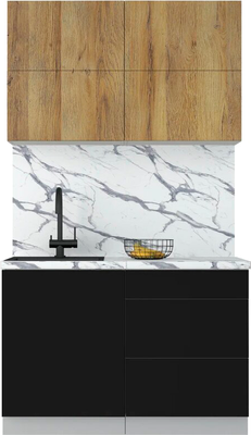 Кухонный гарнитур Интерлиния Мила Шато 1.2А - фото