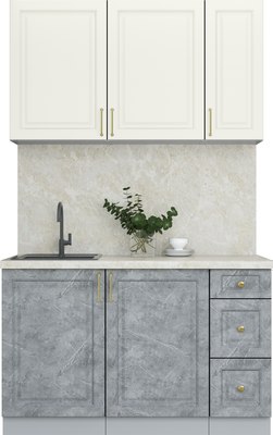 Кухонный гарнитур Интерлиния Мила Шато 1.3А - фото