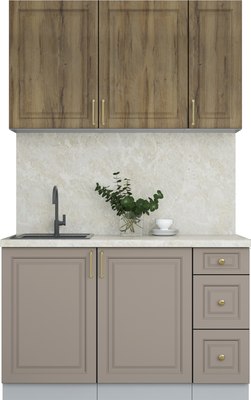 Кухонный гарнитур Интерлиния Мила Шато 1.3А - фото