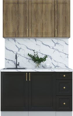 Кухонный гарнитур Интерлиния Мила Шато 1.3А - фото