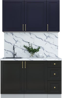 Кухонный гарнитур Интерлиния Мила Шато 1.3А - фото