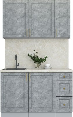 Кухонный гарнитур Интерлиния Мила Шато 1.3А - фото