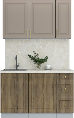 Кухонный гарнитур Интерлиния Мила Шато 1.3А - фото