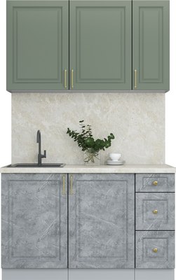 Кухонный гарнитур Интерлиния Мила Шато 1.3А - фото