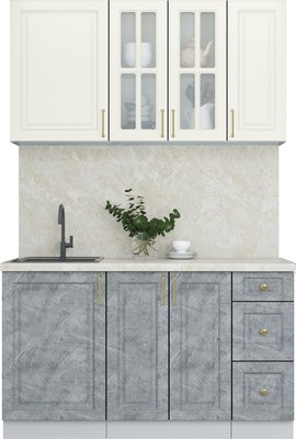 Кухонный гарнитур Интерлиния Мила Шато 1.4А - фото