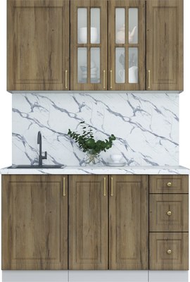 Кухонный гарнитур Интерлиния Мила Шато 1.4А - фото