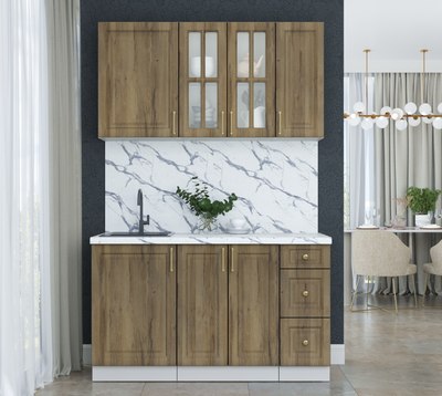 Кухонный гарнитур Интерлиния Мила Шато 1.4А