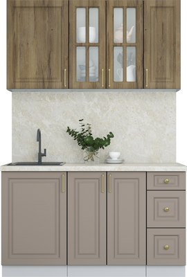 Кухонный гарнитур Интерлиния Мила Шато 1.4А - фото