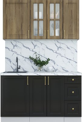 Кухонный гарнитур Интерлиния Мила Шато 1.4А - фото