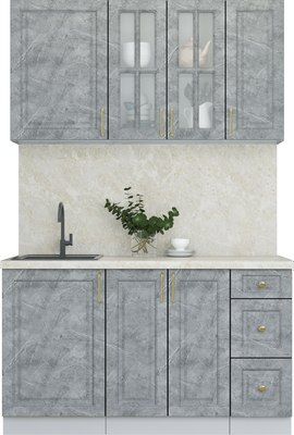 Кухонный гарнитур Интерлиния Мила Шато 1.4А - фото