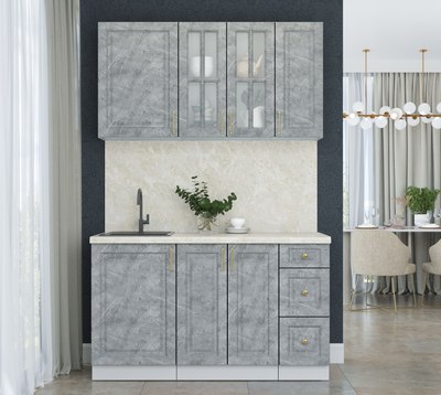 Кухонный гарнитур Интерлиния Мила Шато 1.4А