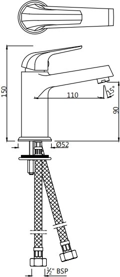 Смеситель Jaquar COP-CHR-001BPM