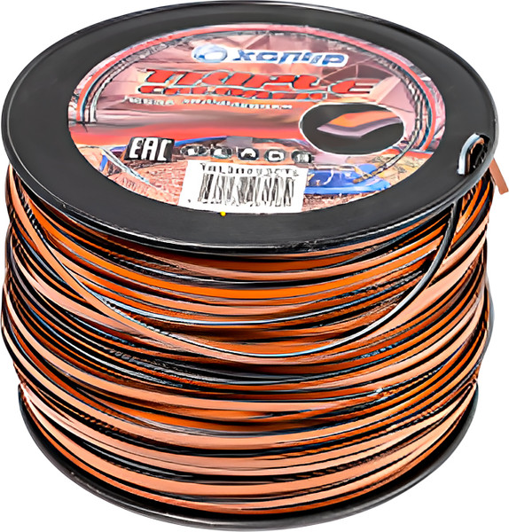 Леска для триммера Хопер Triple Colored-Line цепной зуб 4.0мм 450г 27м - фото