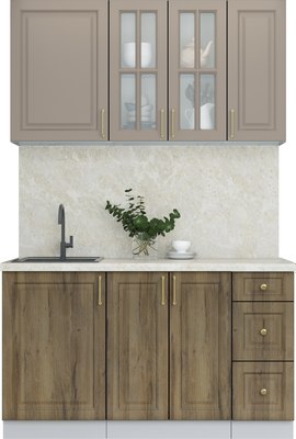 Кухонный гарнитур Интерлиния Мила Шато 1.4А - фото