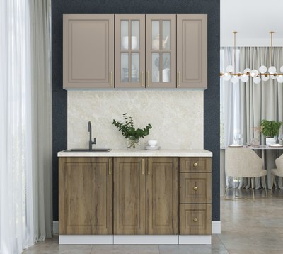 Кухонный гарнитур Интерлиния Мила Шато 1.4А