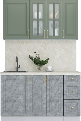 Кухонный гарнитур Интерлиния Мила Шато 1.4А - фото