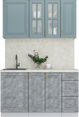 Кухонный гарнитур Интерлиния Мила Шато 1.4А - фото