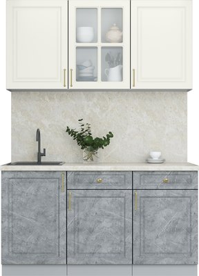 Кухонный гарнитур Интерлиния Мила Шато 1.5А - фото