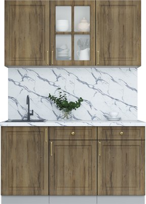 Кухонный гарнитур Интерлиния Мила Шато 1.5А - фото