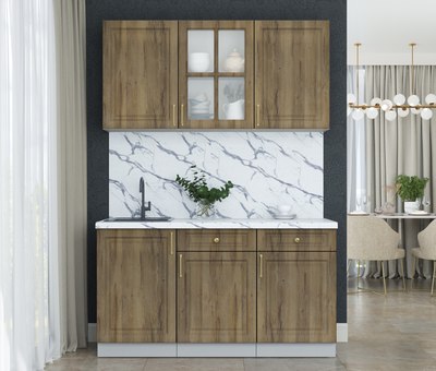 Кухонный гарнитур Интерлиния Мила Шато 1.5А