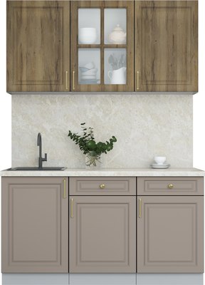 Кухонный гарнитур Интерлиния Мила Шато 1.5А - фото